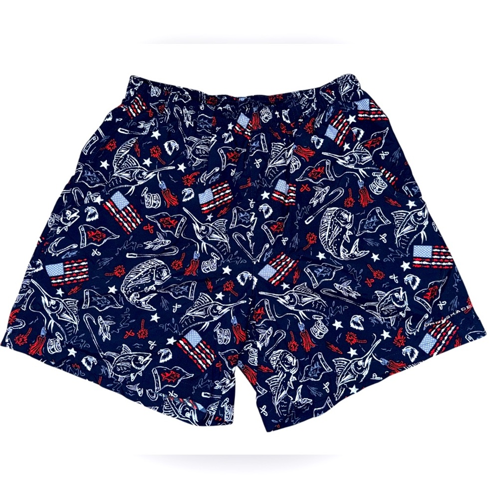 Patriotic Nautical Navy Men's Columbia swim Shorts small